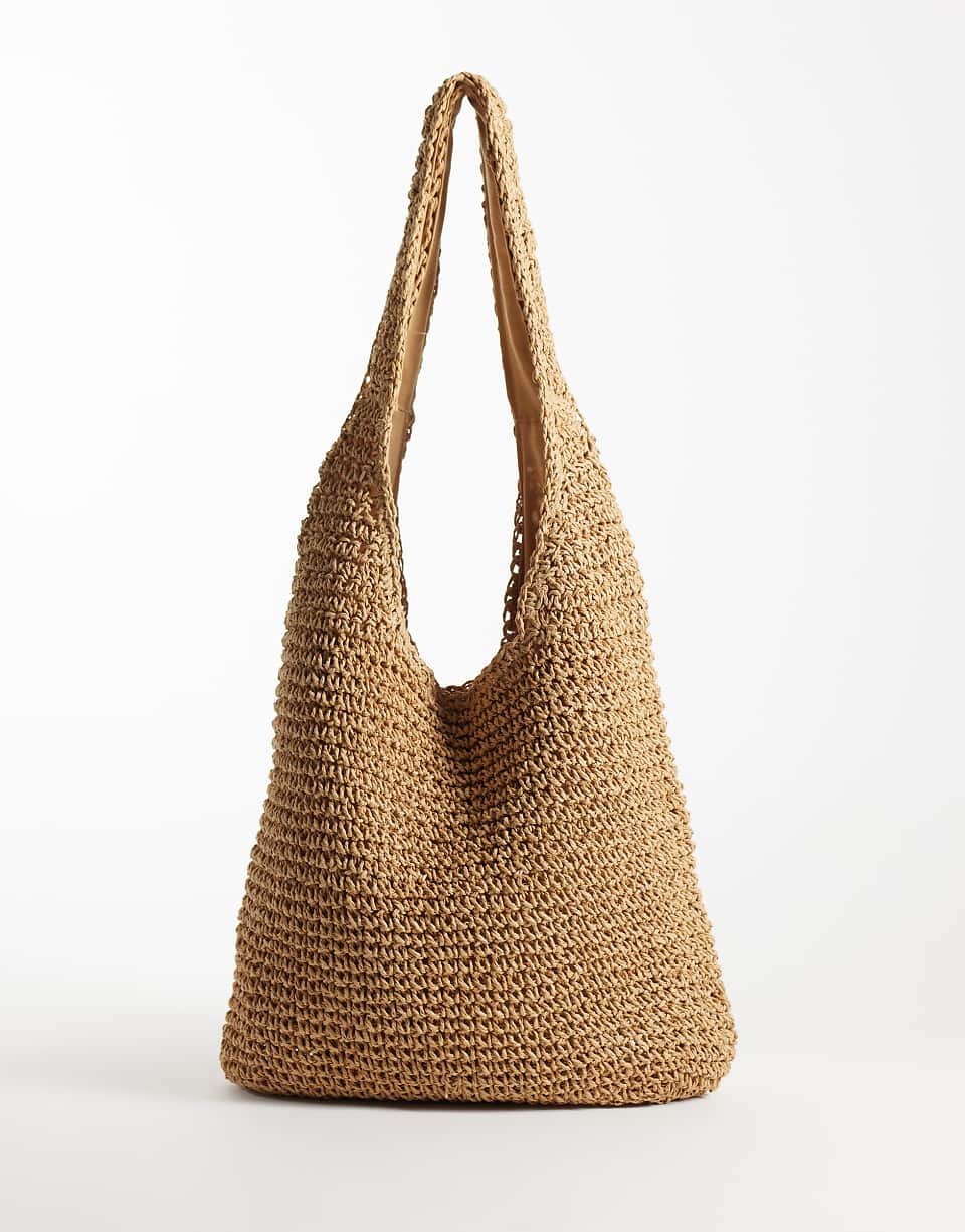 Tote bag en paille - Naturel