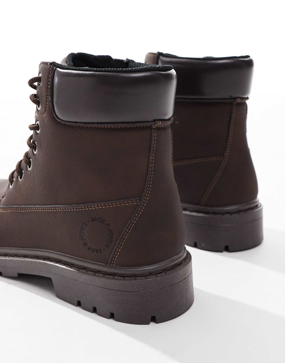 Bottines worker b les lacets qahwi ghame9