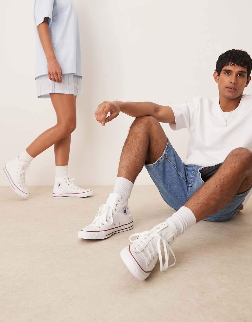 Baskets Chuck Taylor All Star Hi blanches