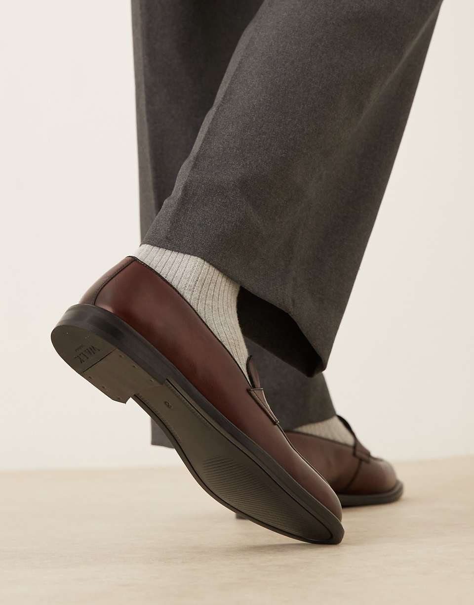 Putney leather snaffle loafers - Brown