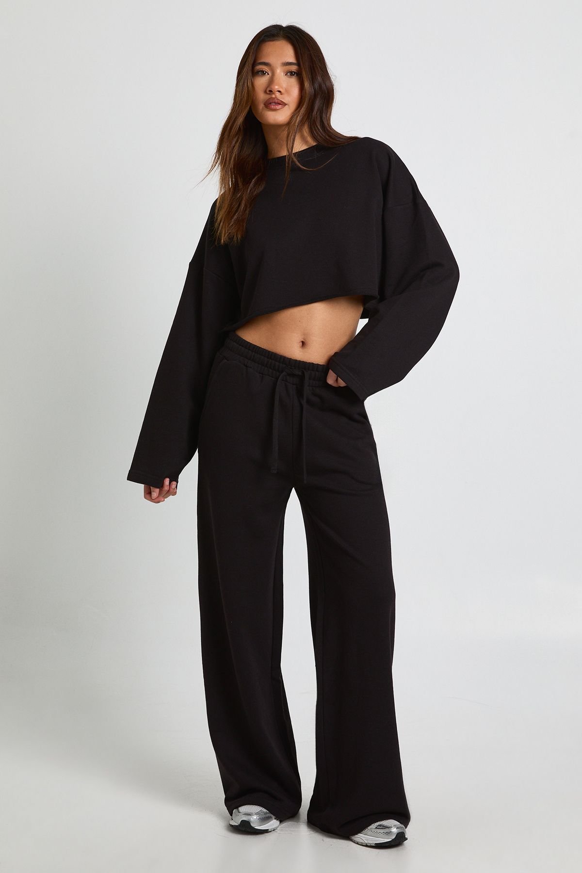 Ensemble De Survêtement Avec Sweat Court Ample