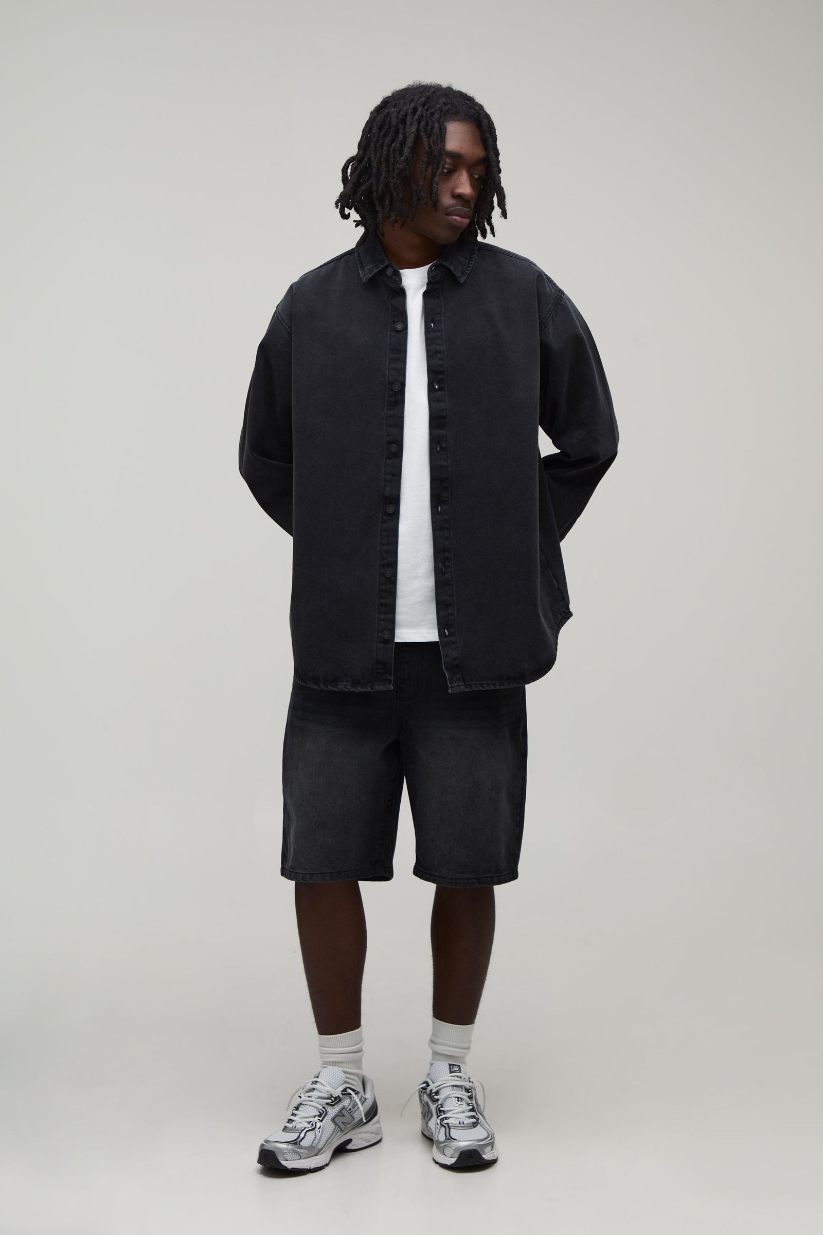 Chemise en jean oversize