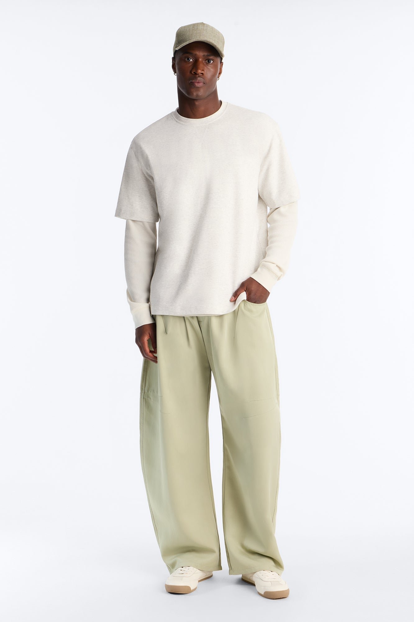 Serwal baggy khfif b taille élastique