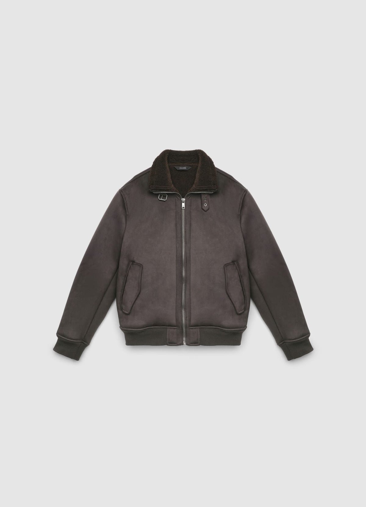 Bomber col montant doublé teddy