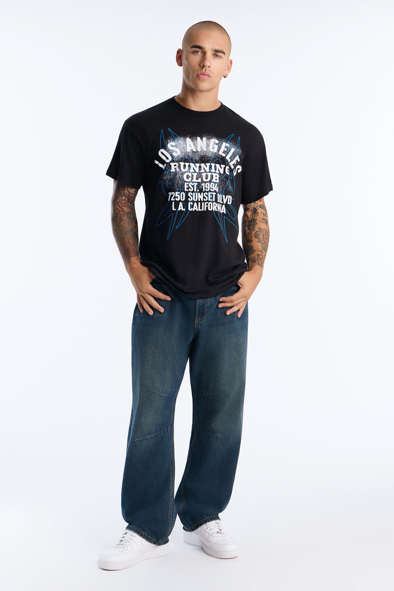 T-shirt oversize b tab3a Los Angeles Running Club