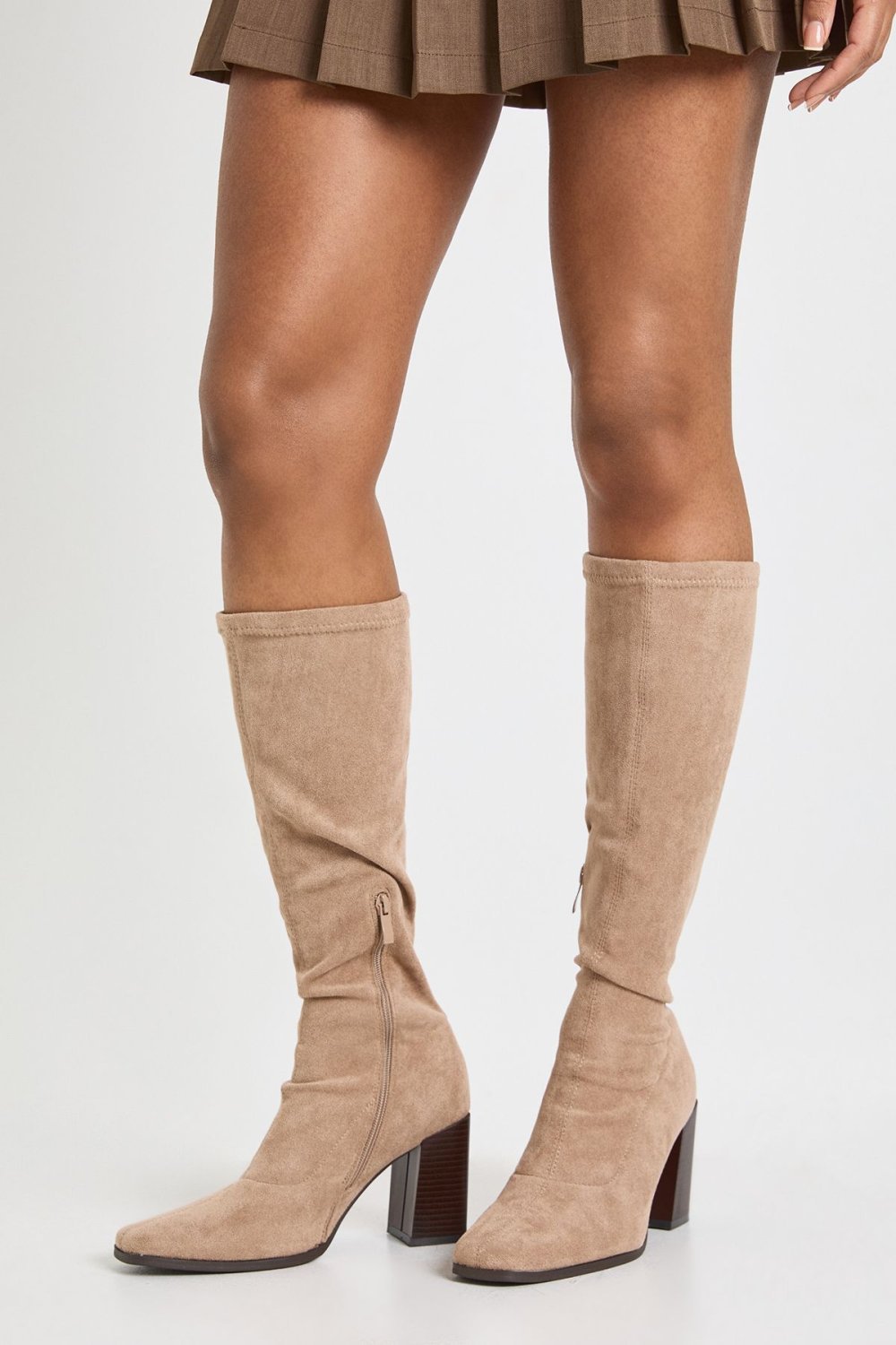 Bottes twal f suédine taupe