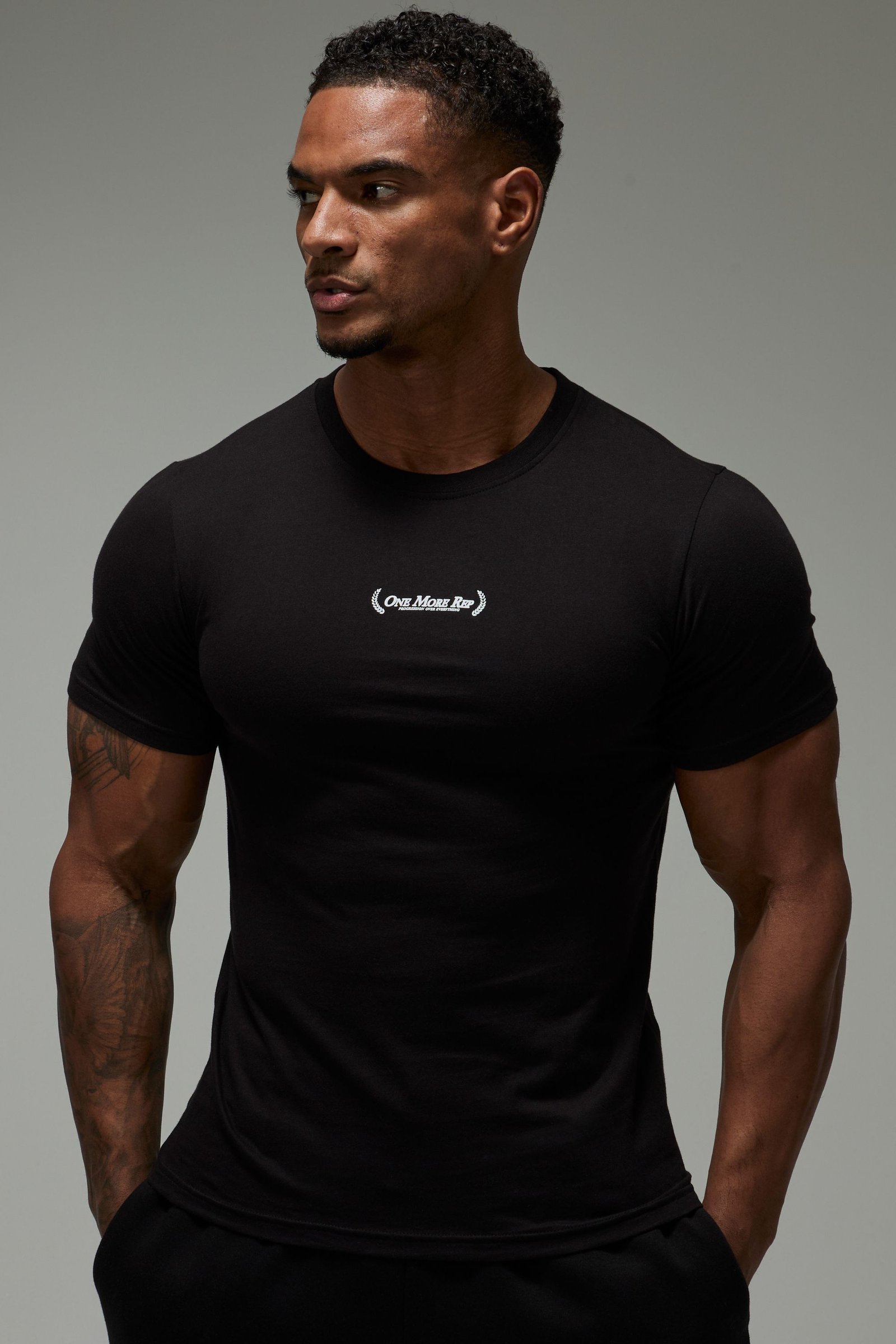 T-shirt Ajusté Muscle One More Rep