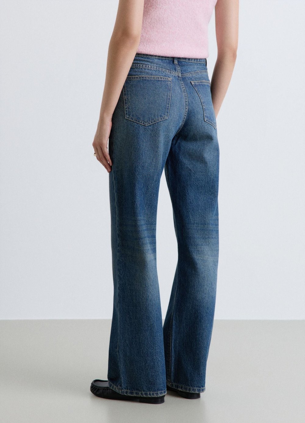 Jean palazzo taille haute b 5 jyoub