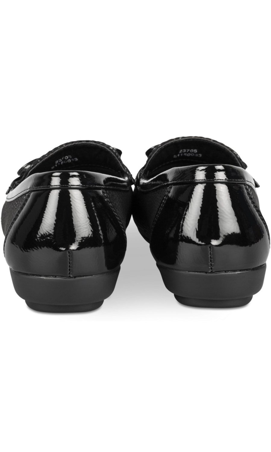 Mocassins effet serpent à nœud noirs