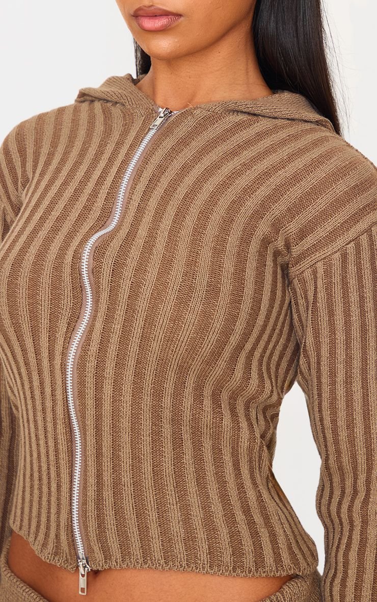 Cardigan b zip f maille bicolore