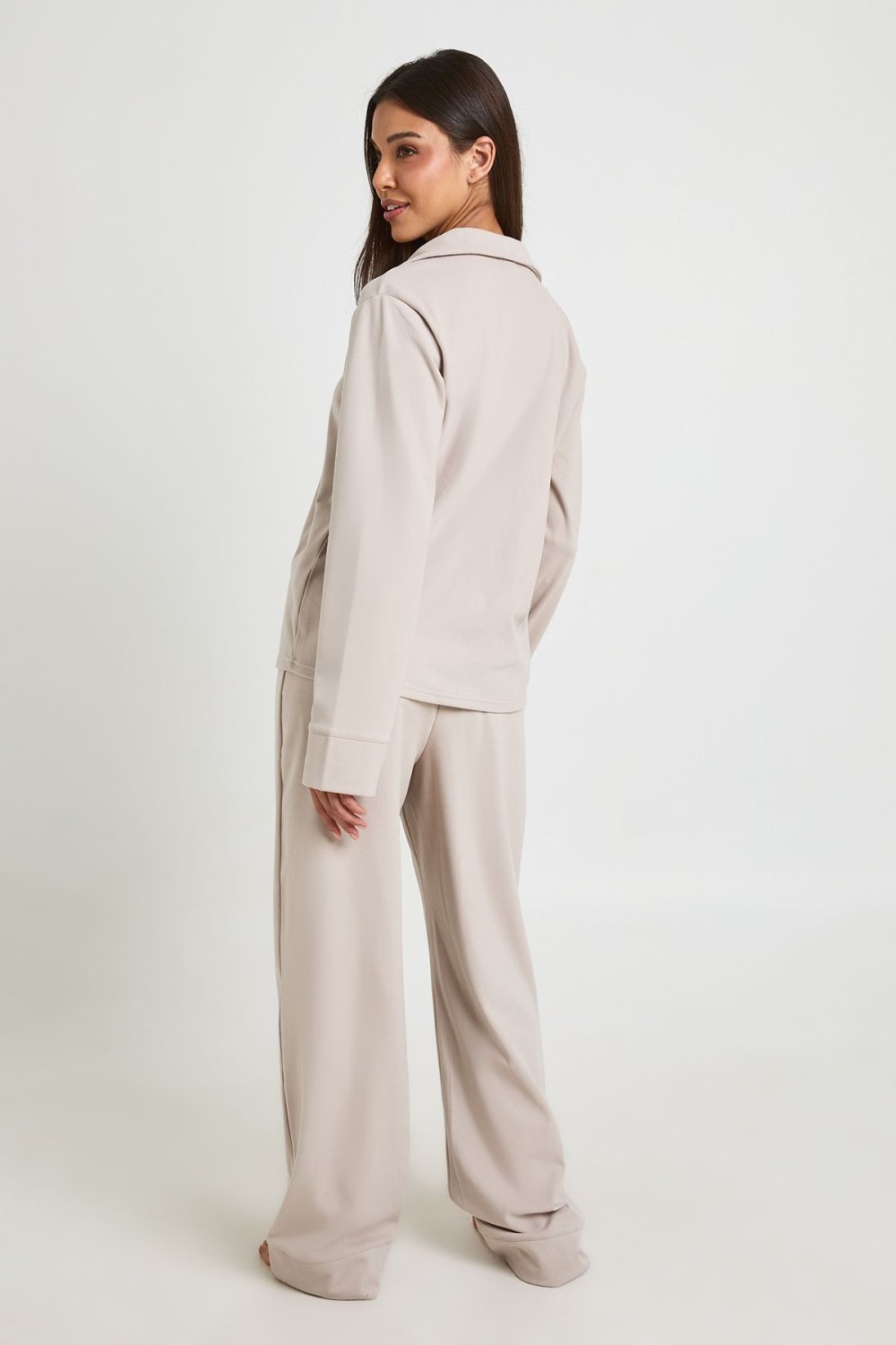 Mink shirt and trouser pyjama set