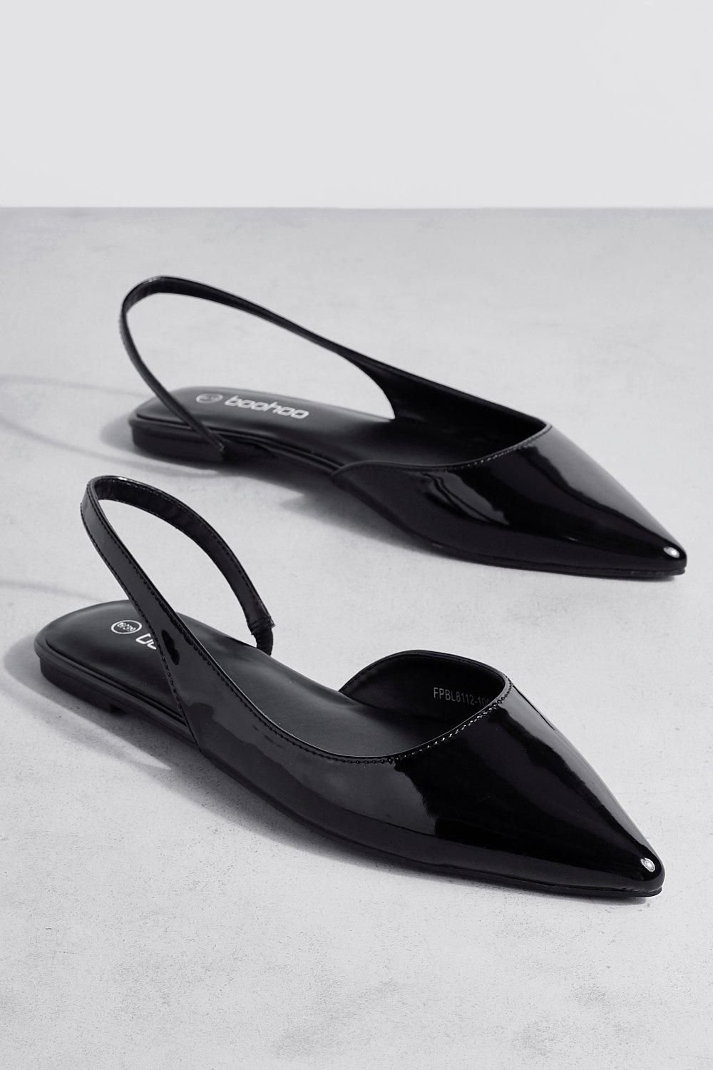 Slingback vernis à bout pointu
