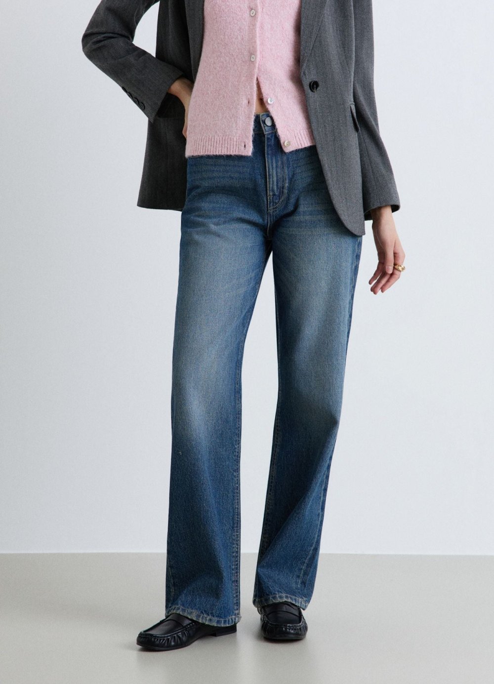 Jean palazzo taille haute b 5 jyoub