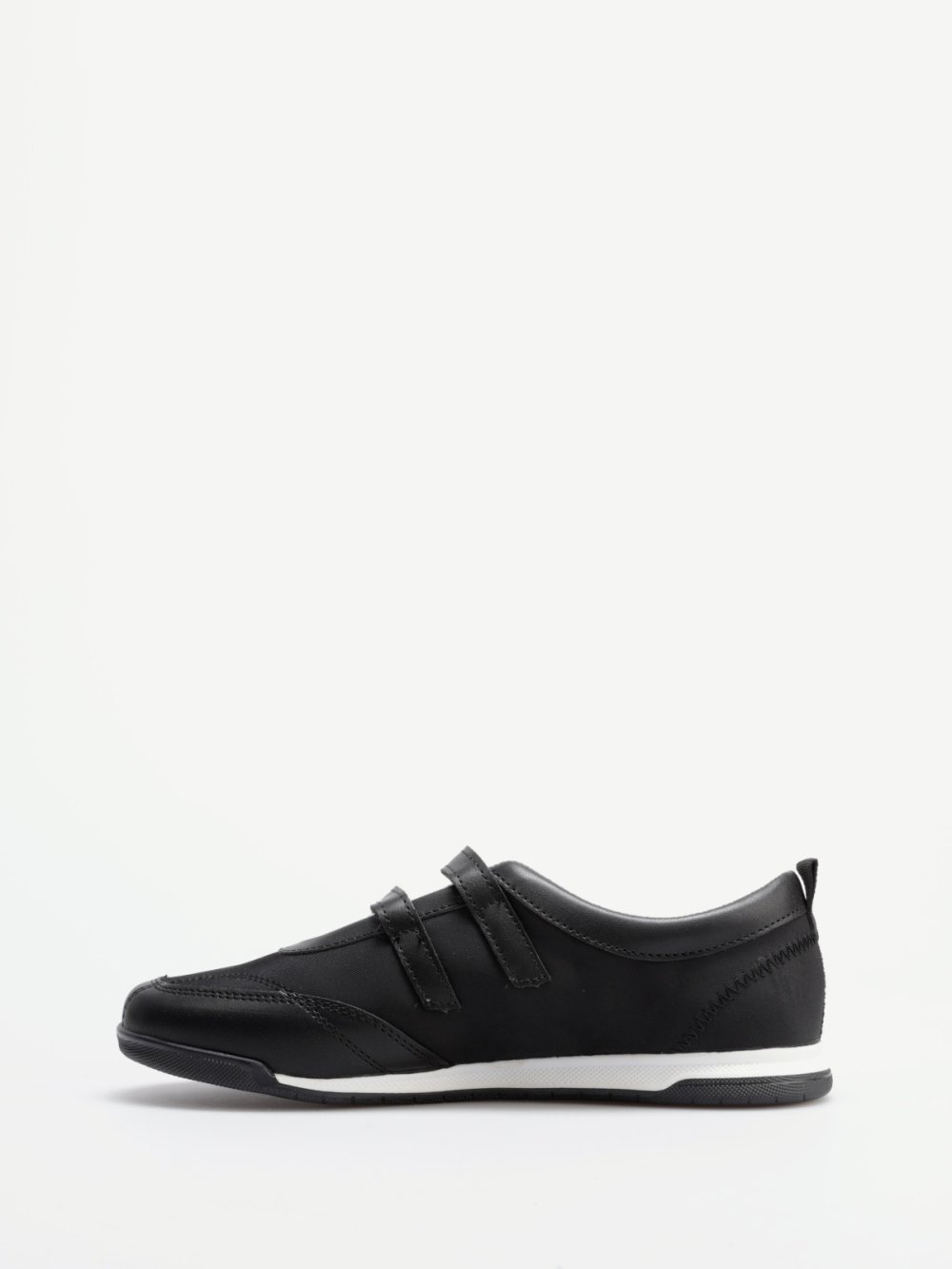 Black double-strap trainers