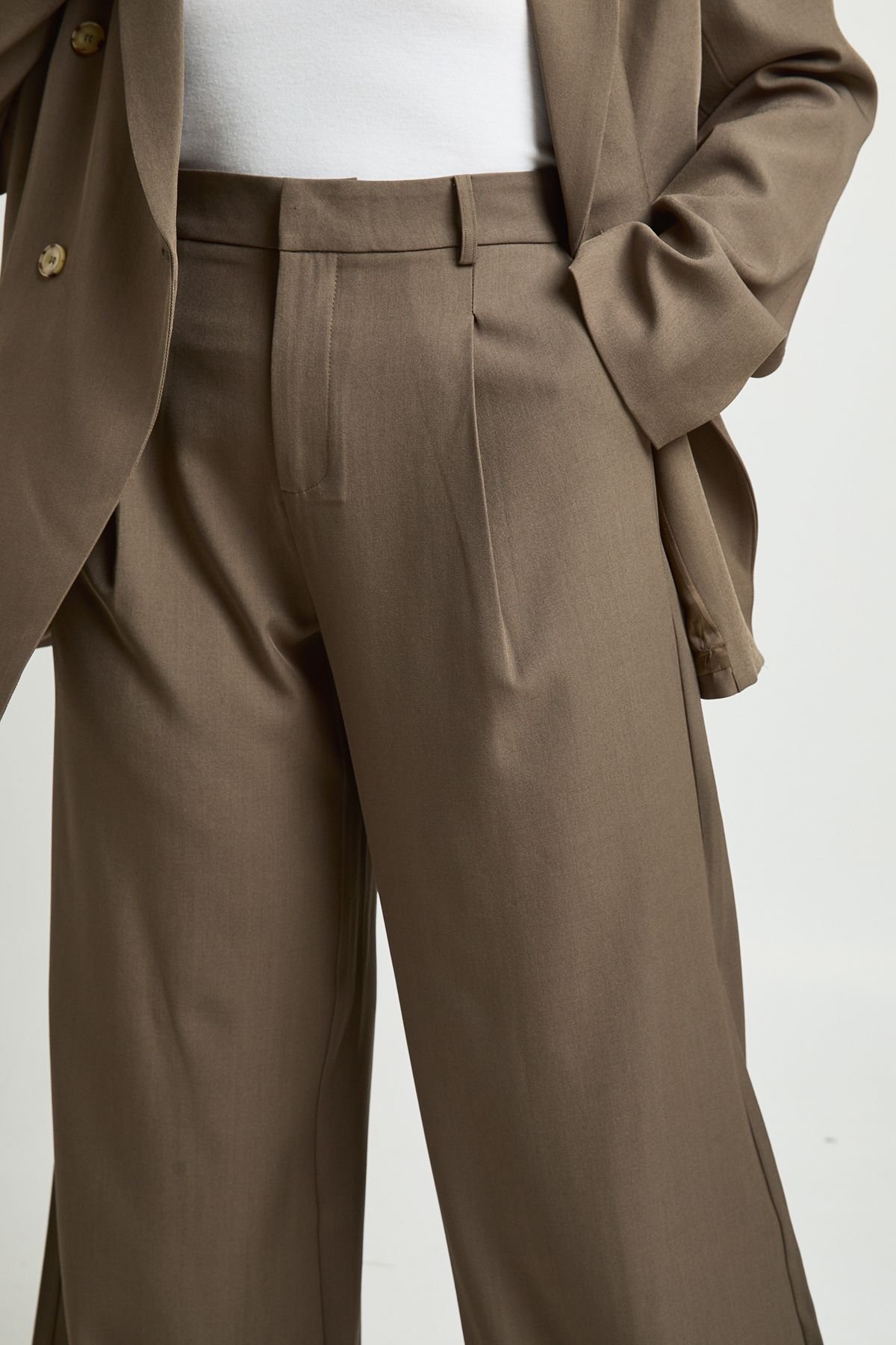 Pantalon à jambes larges - Grande taille