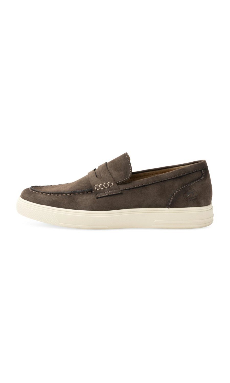 Dark brown casual penny loafers