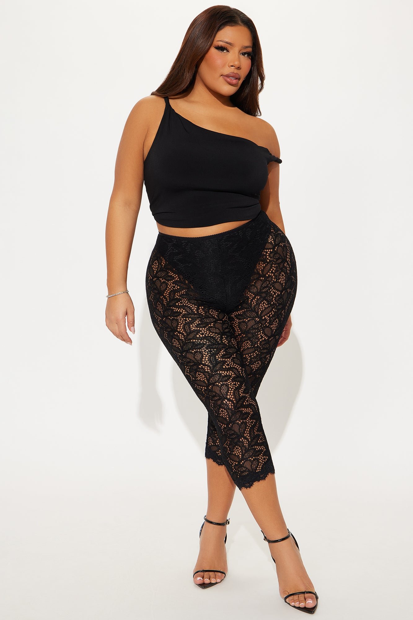 Legging corsaire b dentelle