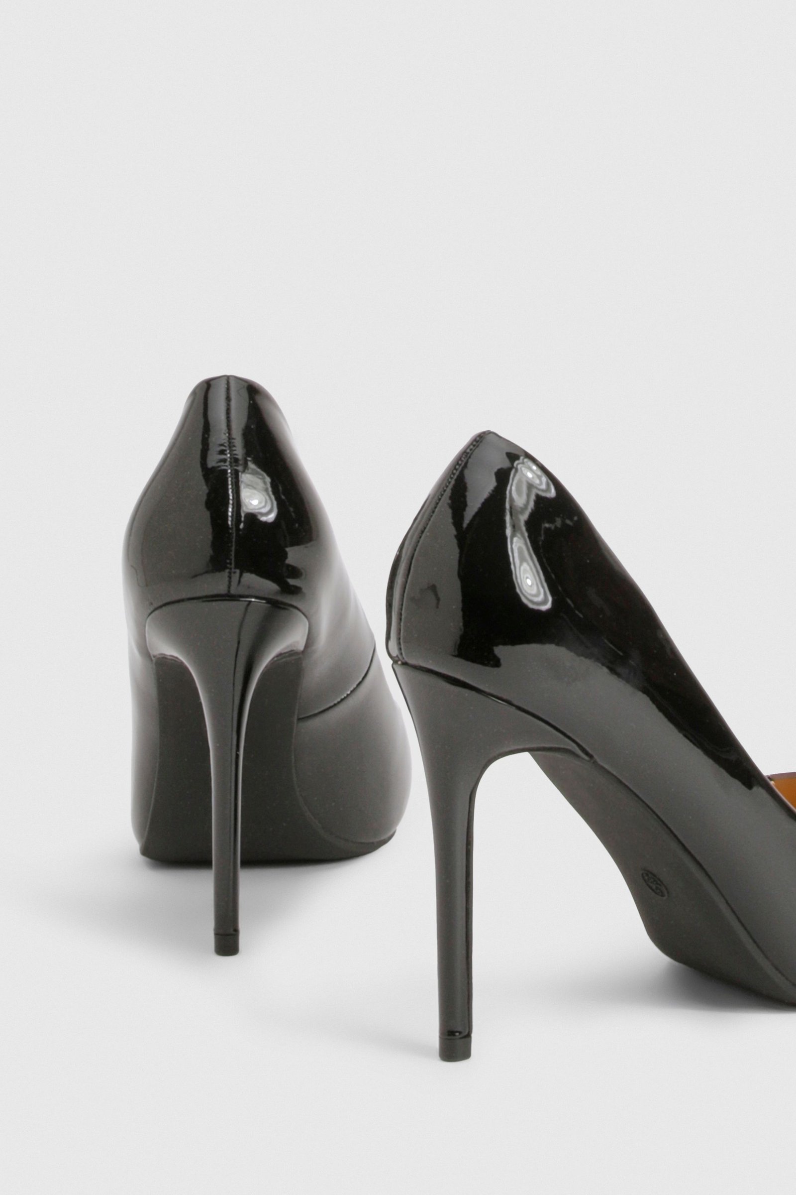 Escarpins vernis b talon aiguille - Pied large