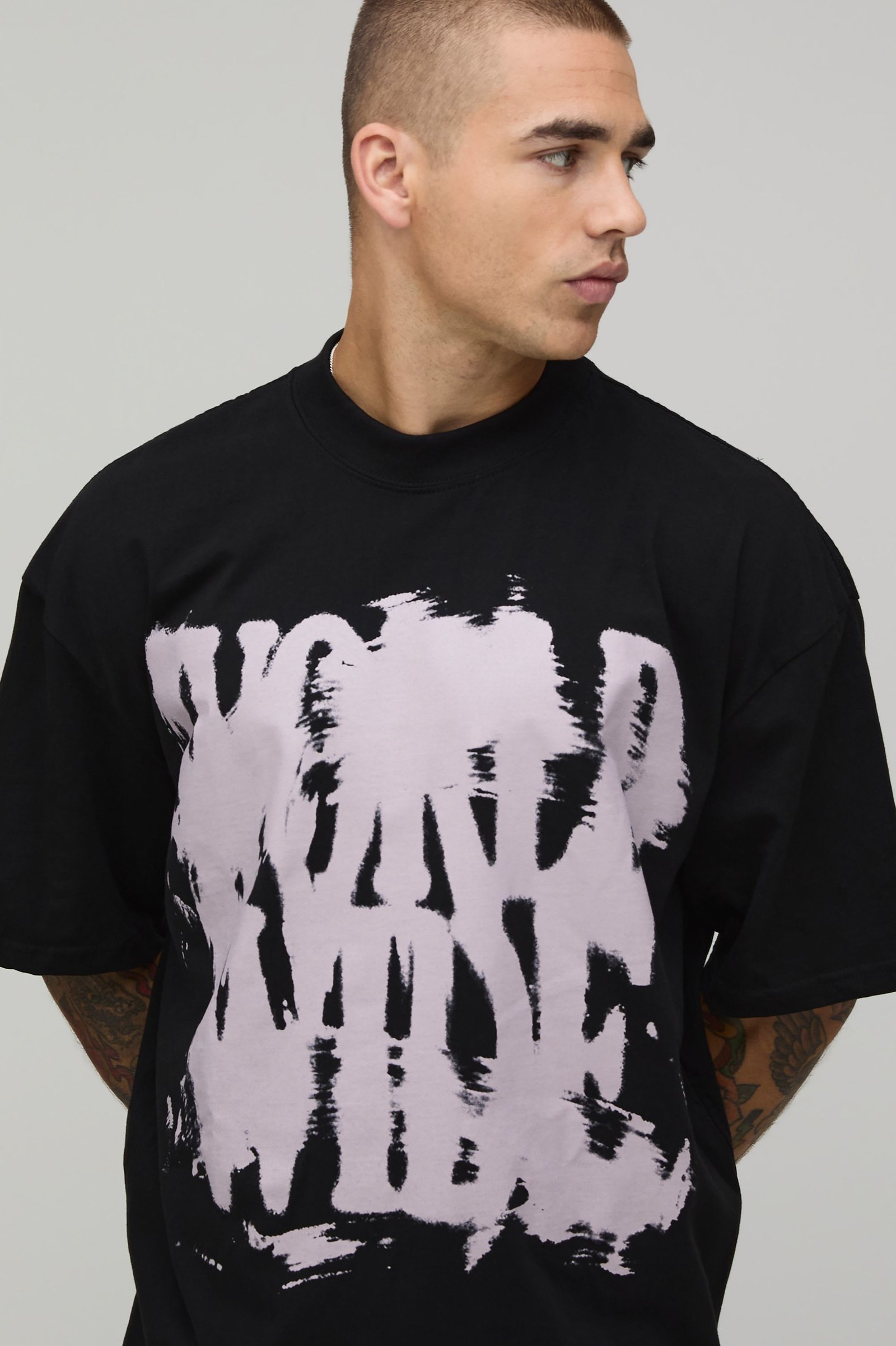 T-shirt k7el oversize boxy imprimé graffiti