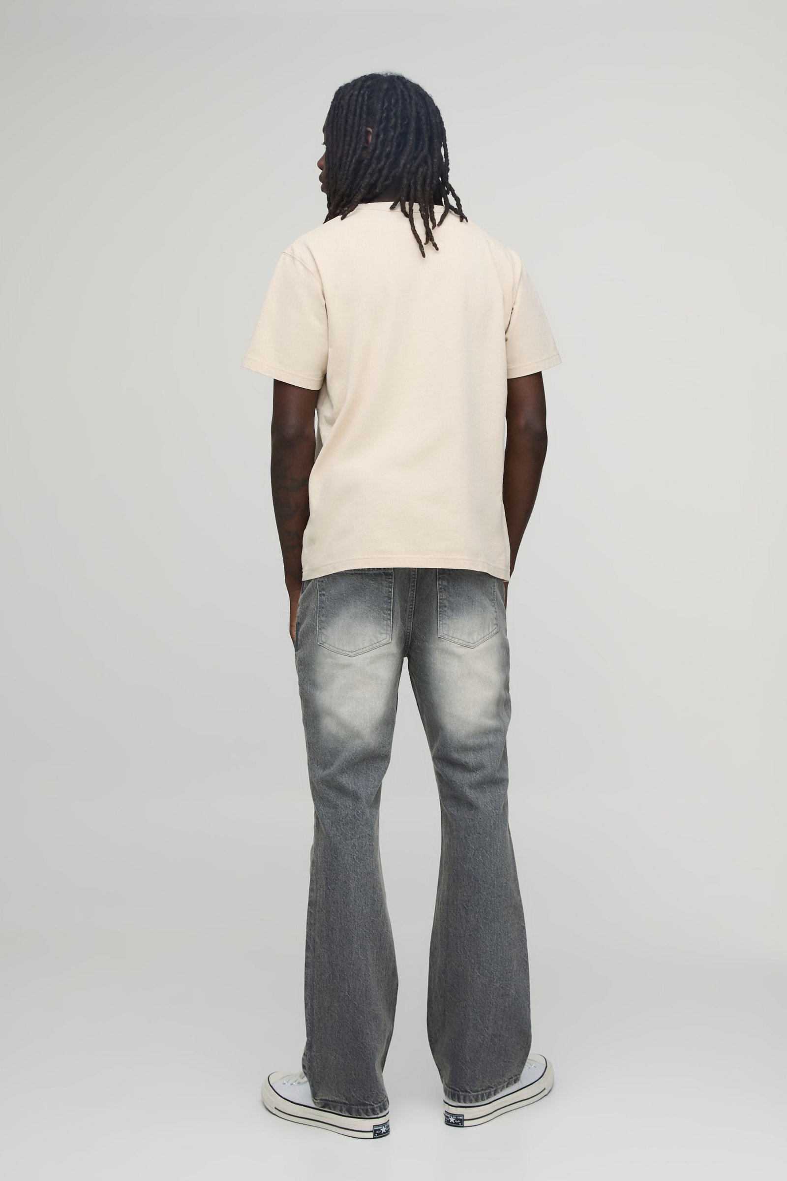 Basic slim flare jeans