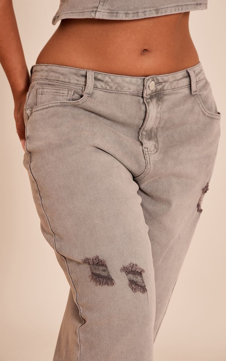 Taupe stretch high-waisted flared jeans