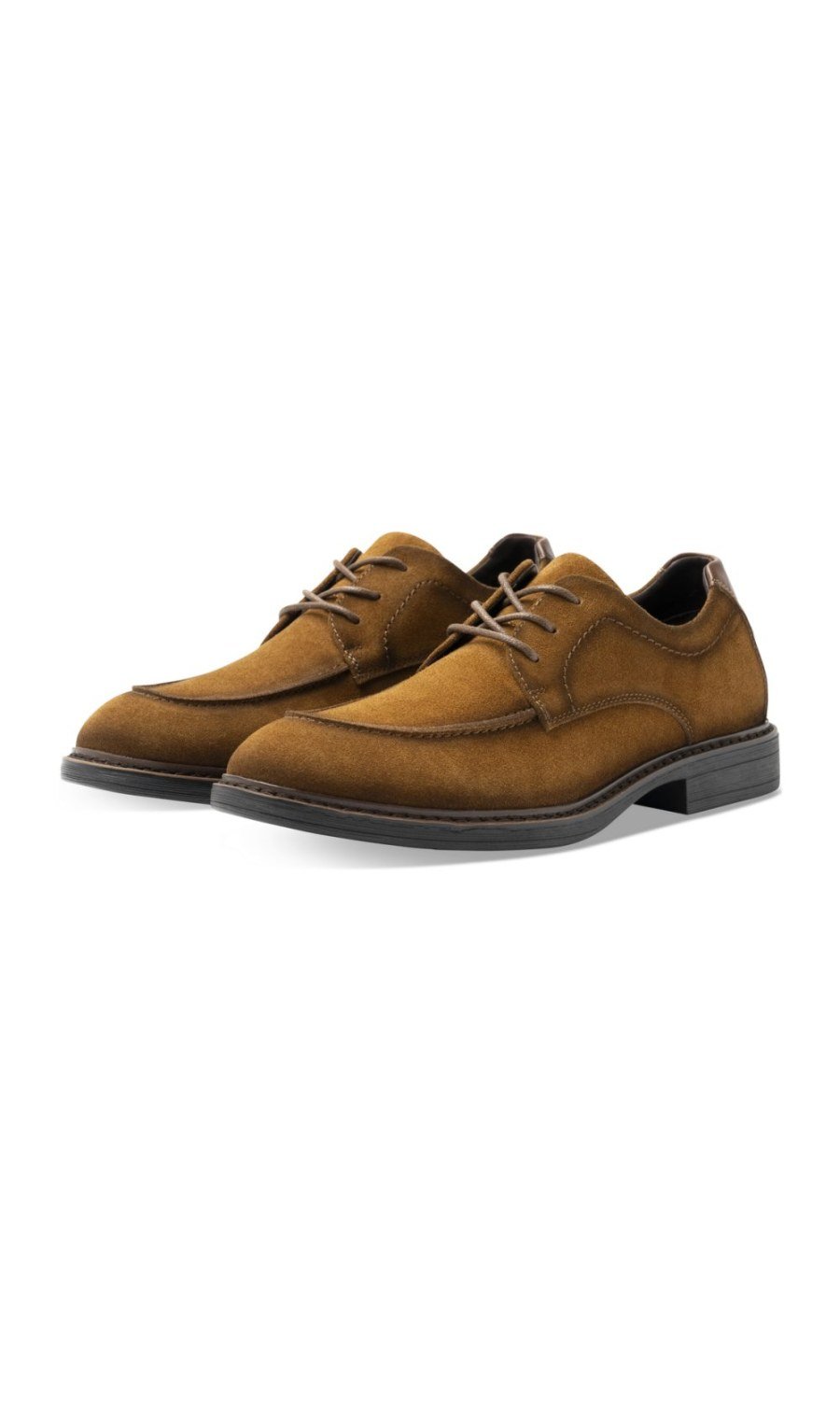 Derbies à plateau talon contrasté camel