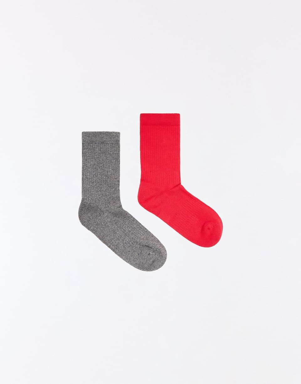 Lot de 2 chaussettes rouges