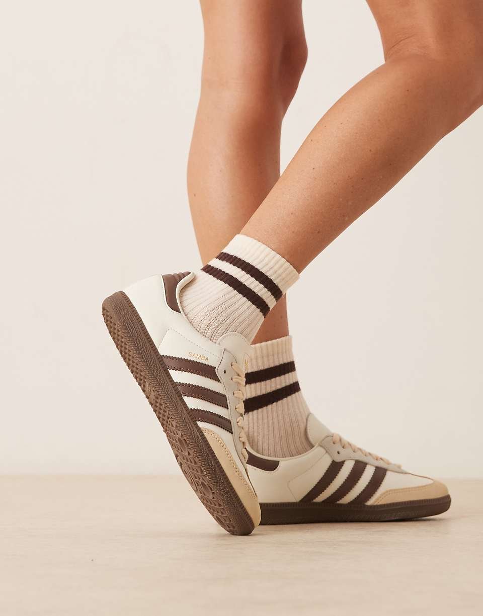 Samba OG trainers in cream and brown