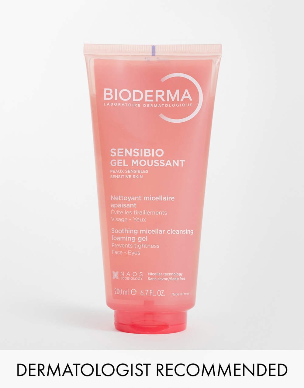 Foaming face gel for sensitive skin Sensibio - 200 ml