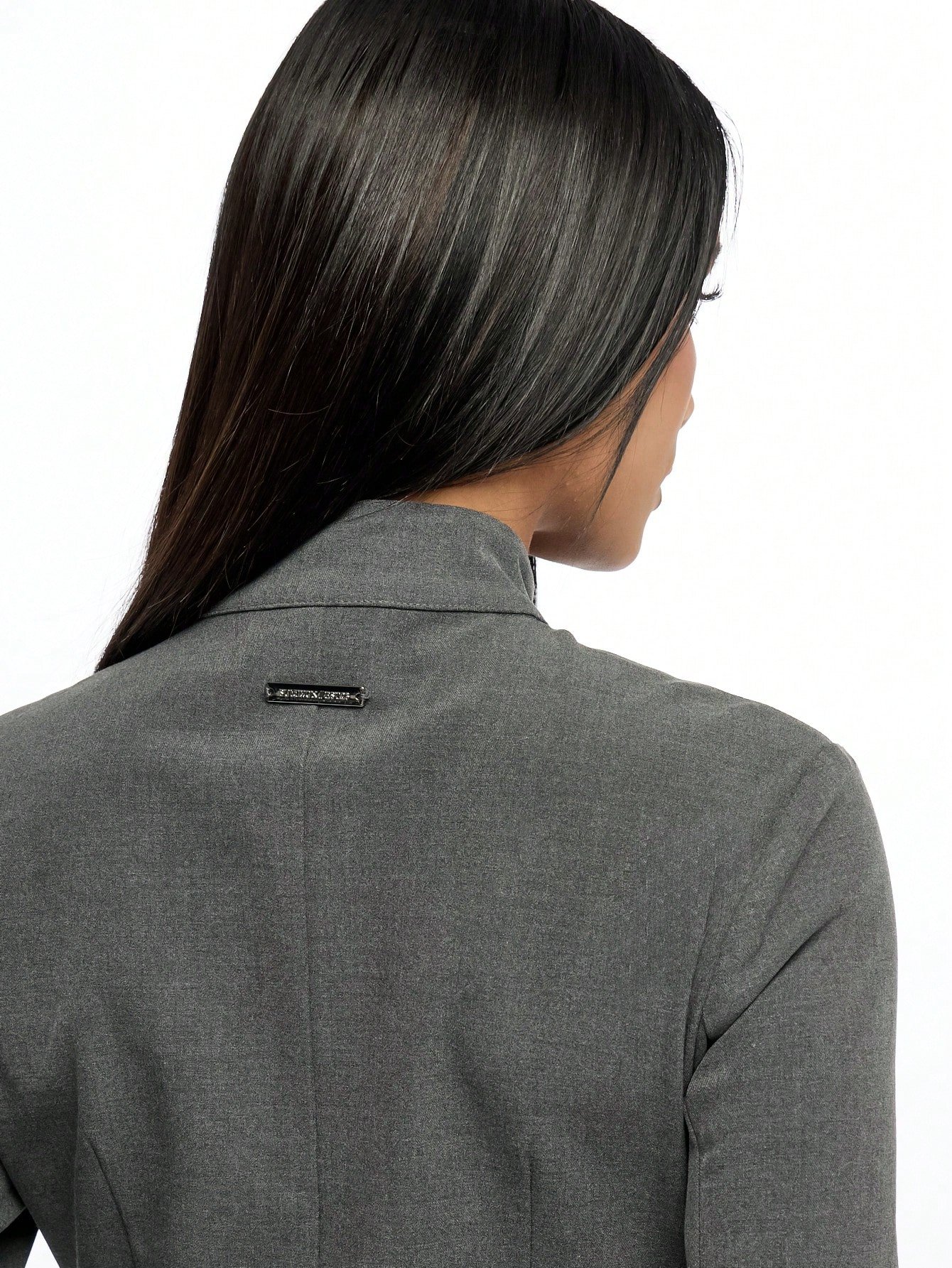 Veste style militaire col montant demi-zip