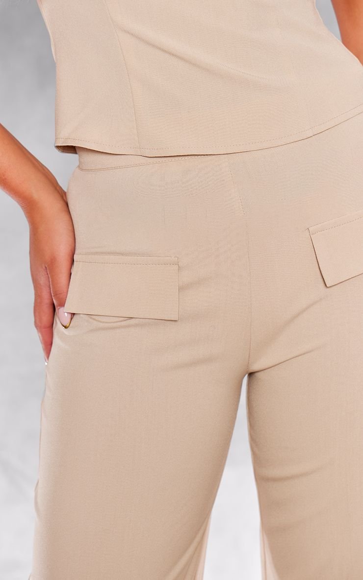 Bantalon tailleur tissé b jambes larges w jyoub