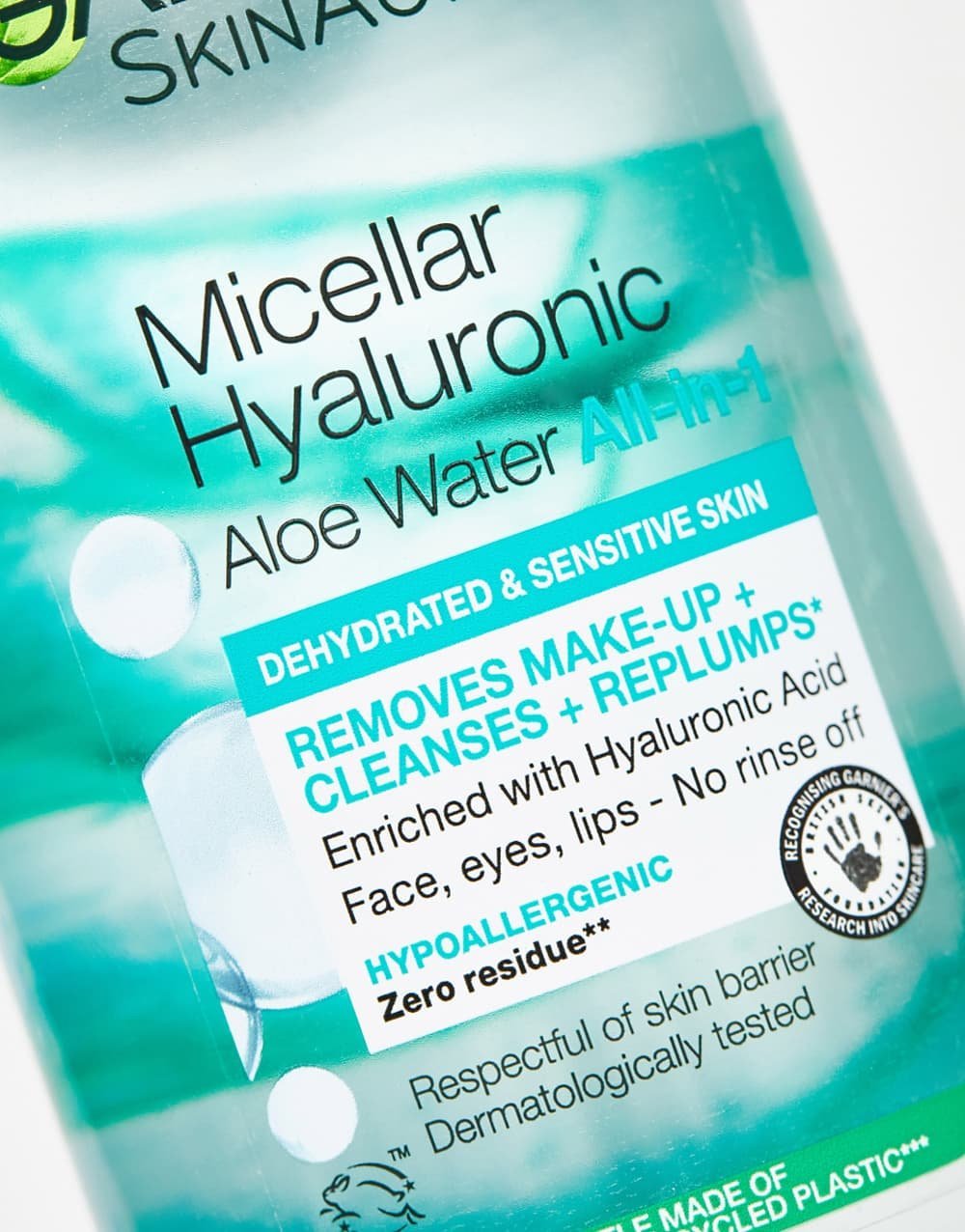 Aloe vera hyaluronic acid micellar water - 400 ml