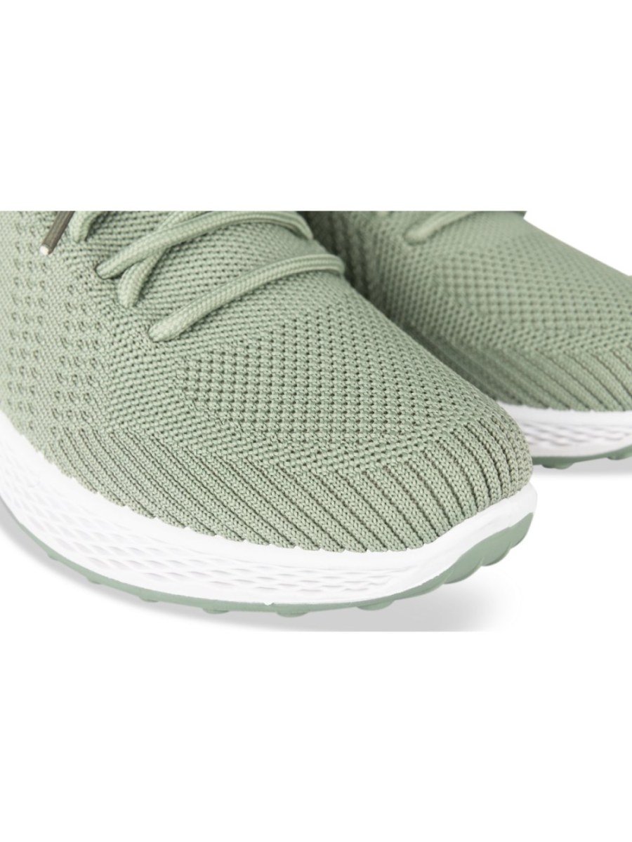 Baskets b maille jouj alwan khder sauge