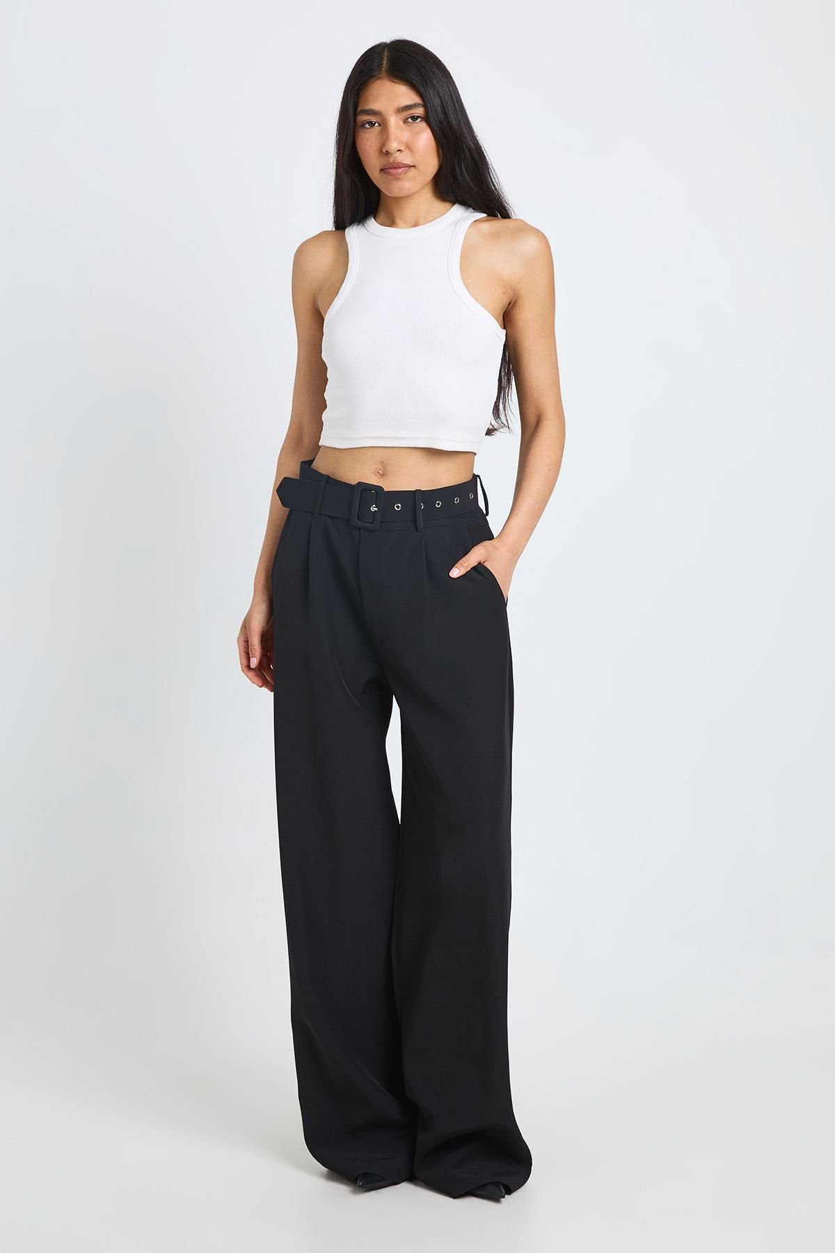 Pantalon large à jambes larges - Grande taille