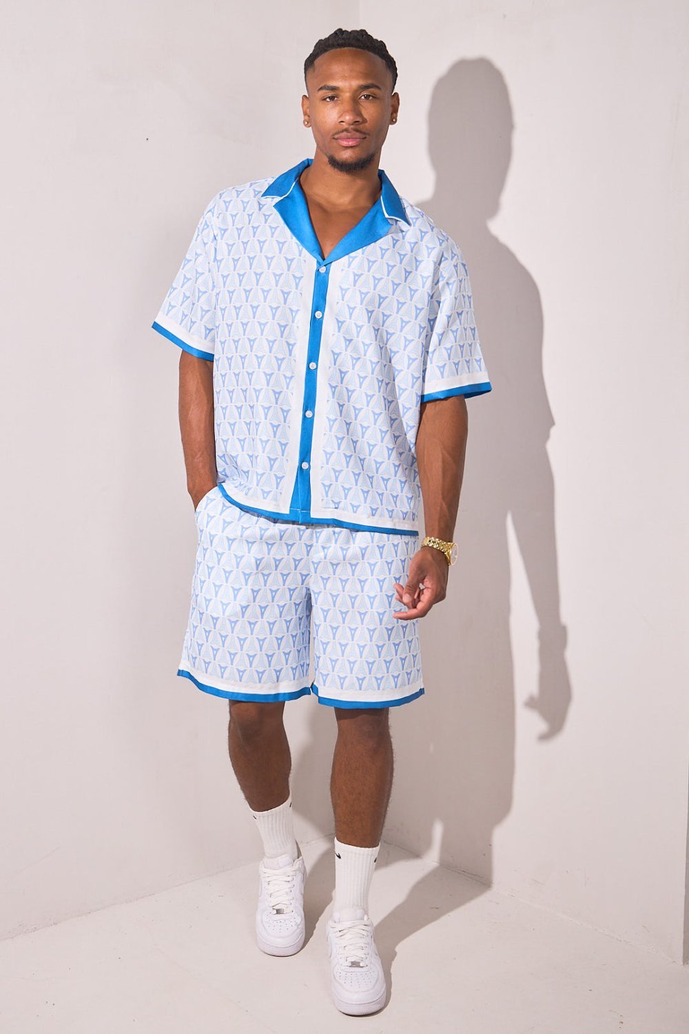 Ensemble chemise w short b 7erf A zre9