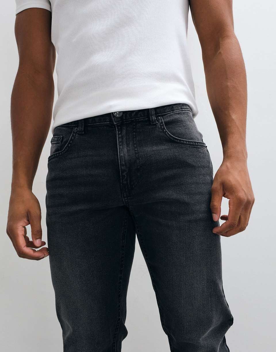 Dark grey slim jeans