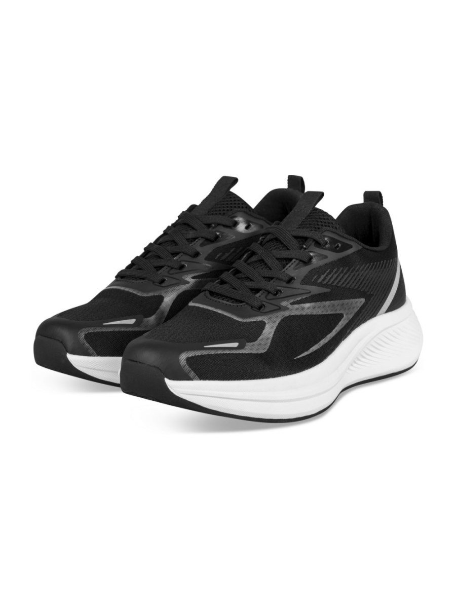 Baskets running semelle blanche noires