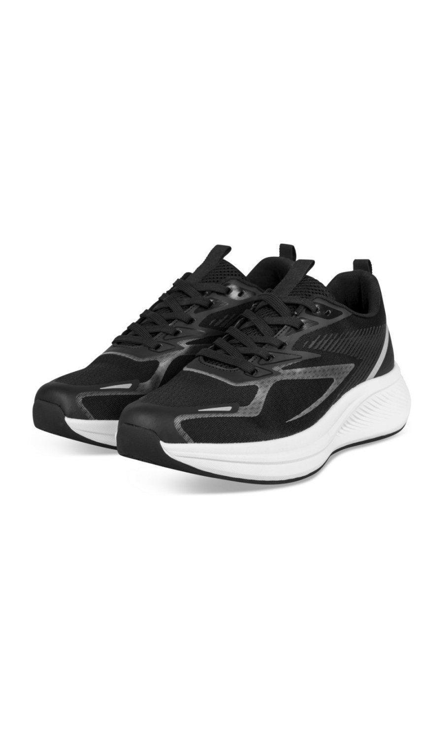 Baskets running semelle blanche noires