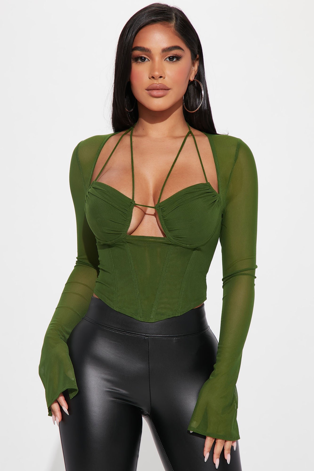Top corset mesh