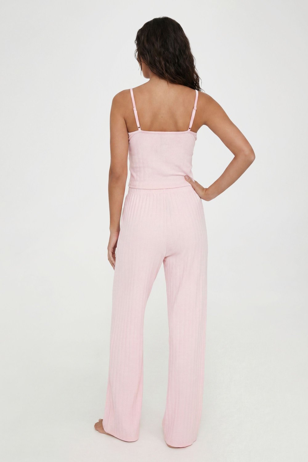 Pointelle cami and trouser pyjama set