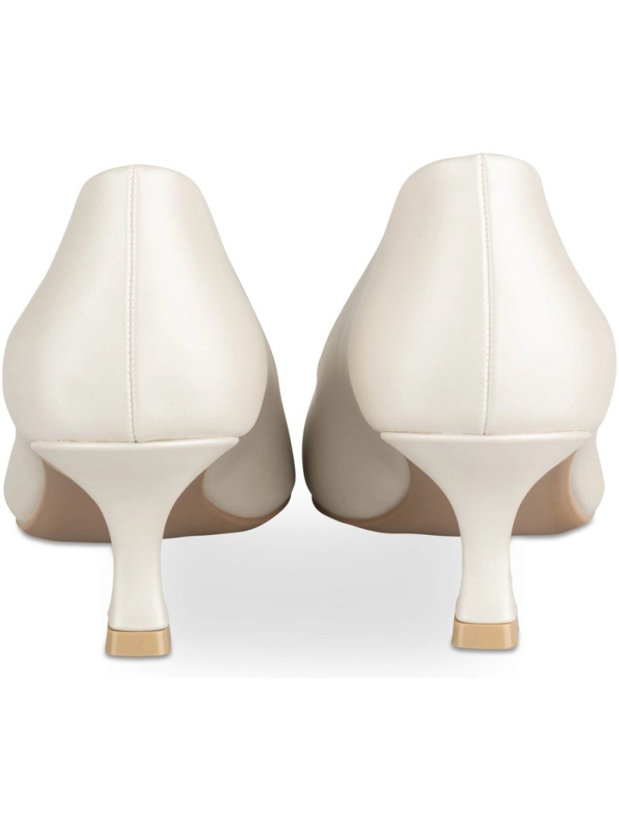 Off-white pointed spool-heel pumps
