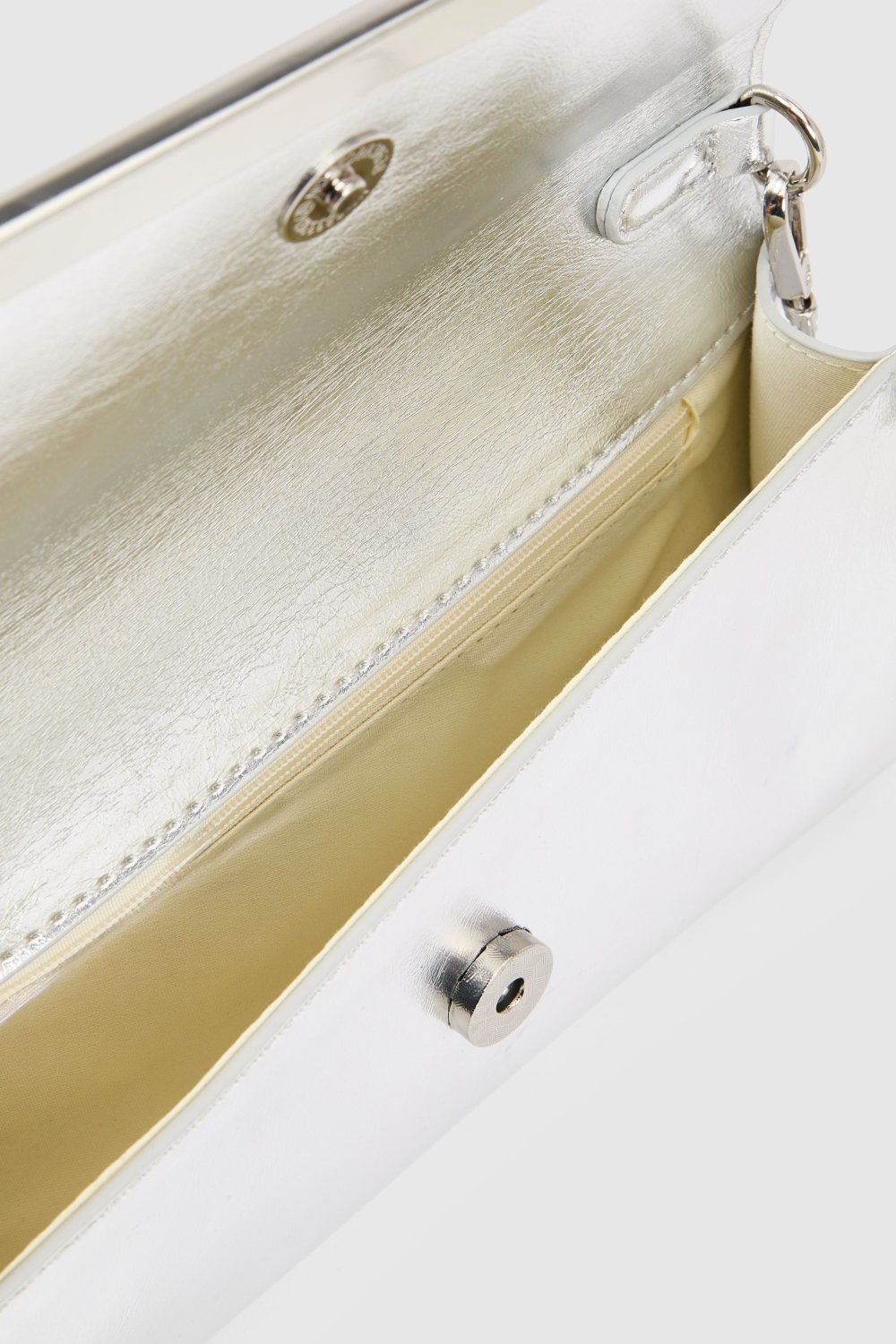 Metallic cross-body bag