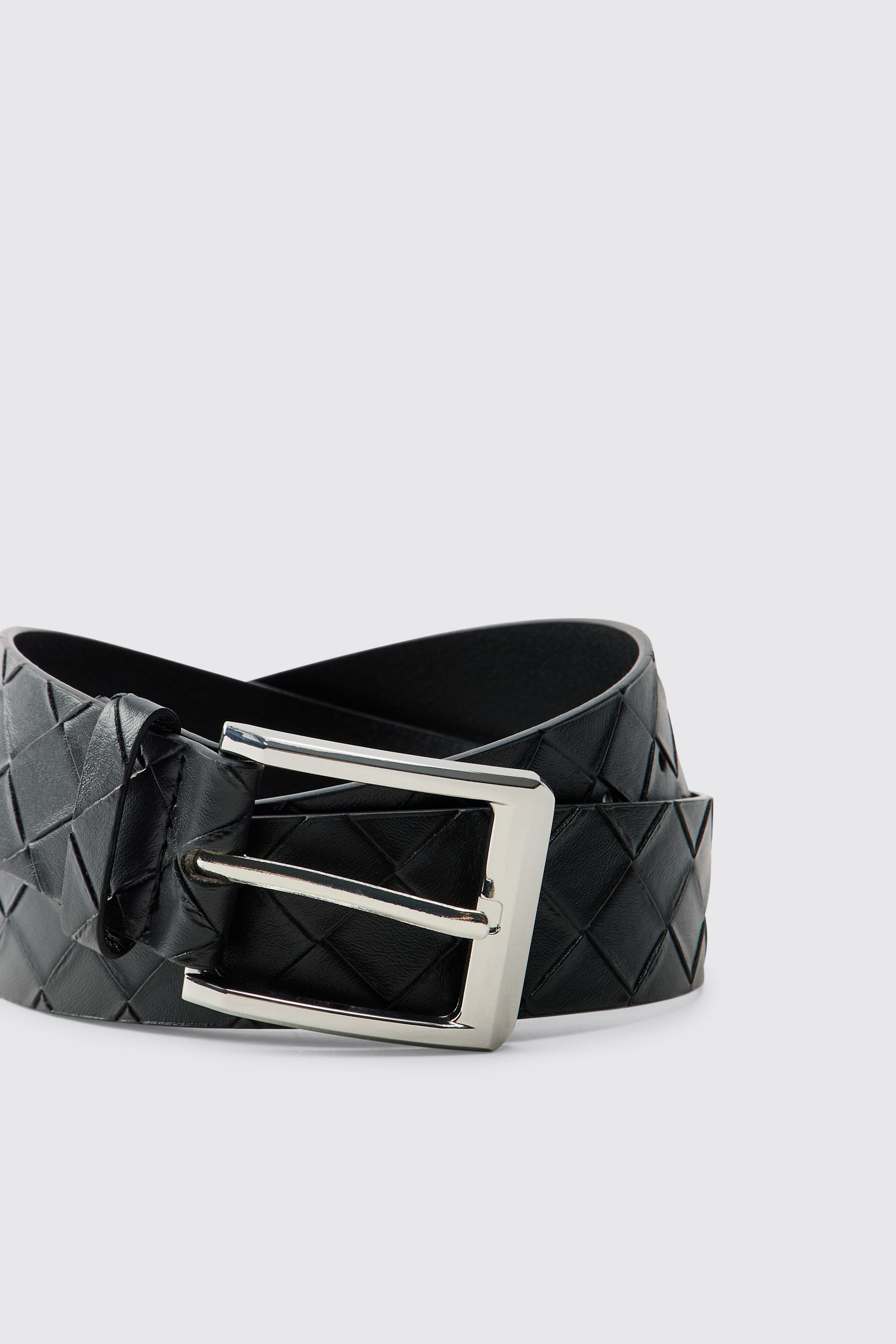 Ceinture tressée en similicuir