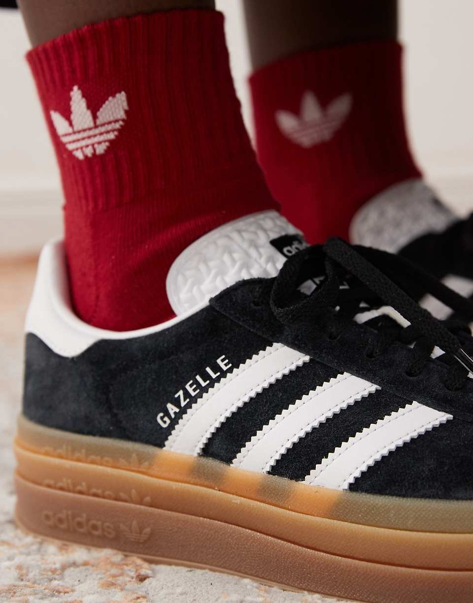 Gazelle Bold trainers in black and white