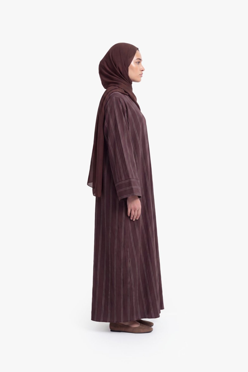 Abaya kimono coton mkhtta - 9ehwi
