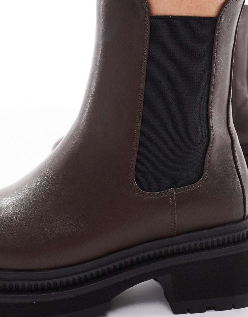 Bottines Chelsea chunky taupe