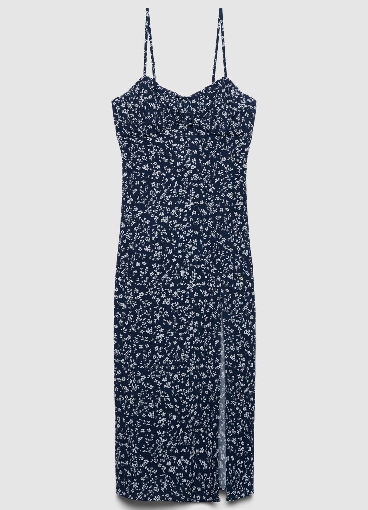 Floral maxi dress with side split