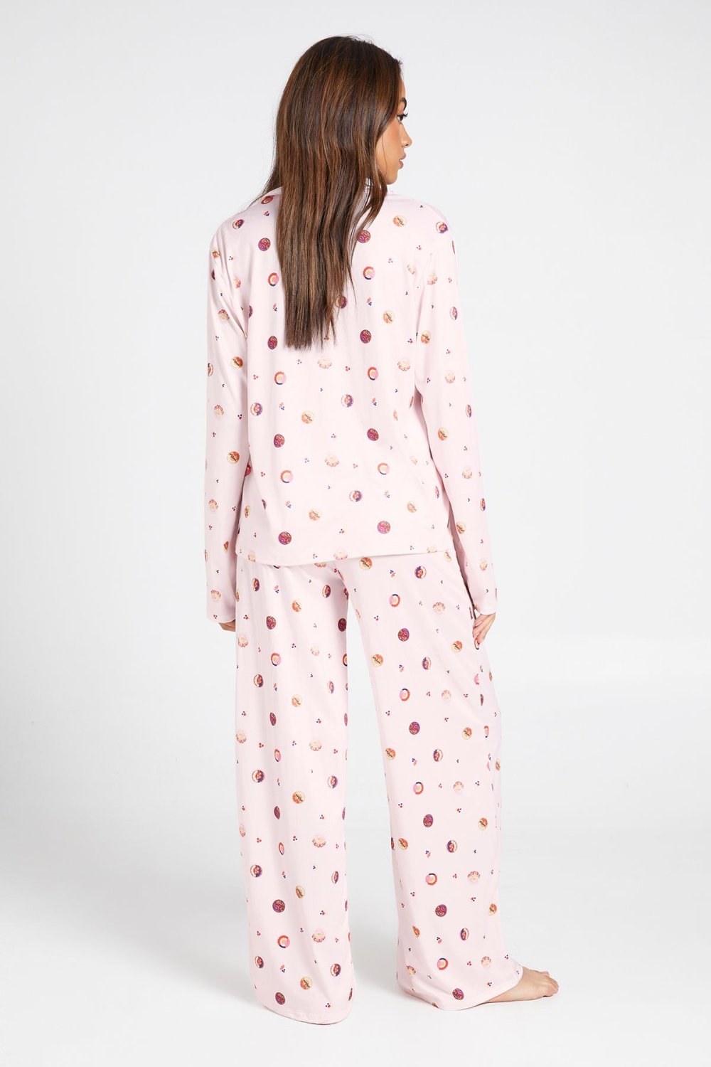 Pyjama chemise et pantalon imprimé fruits
