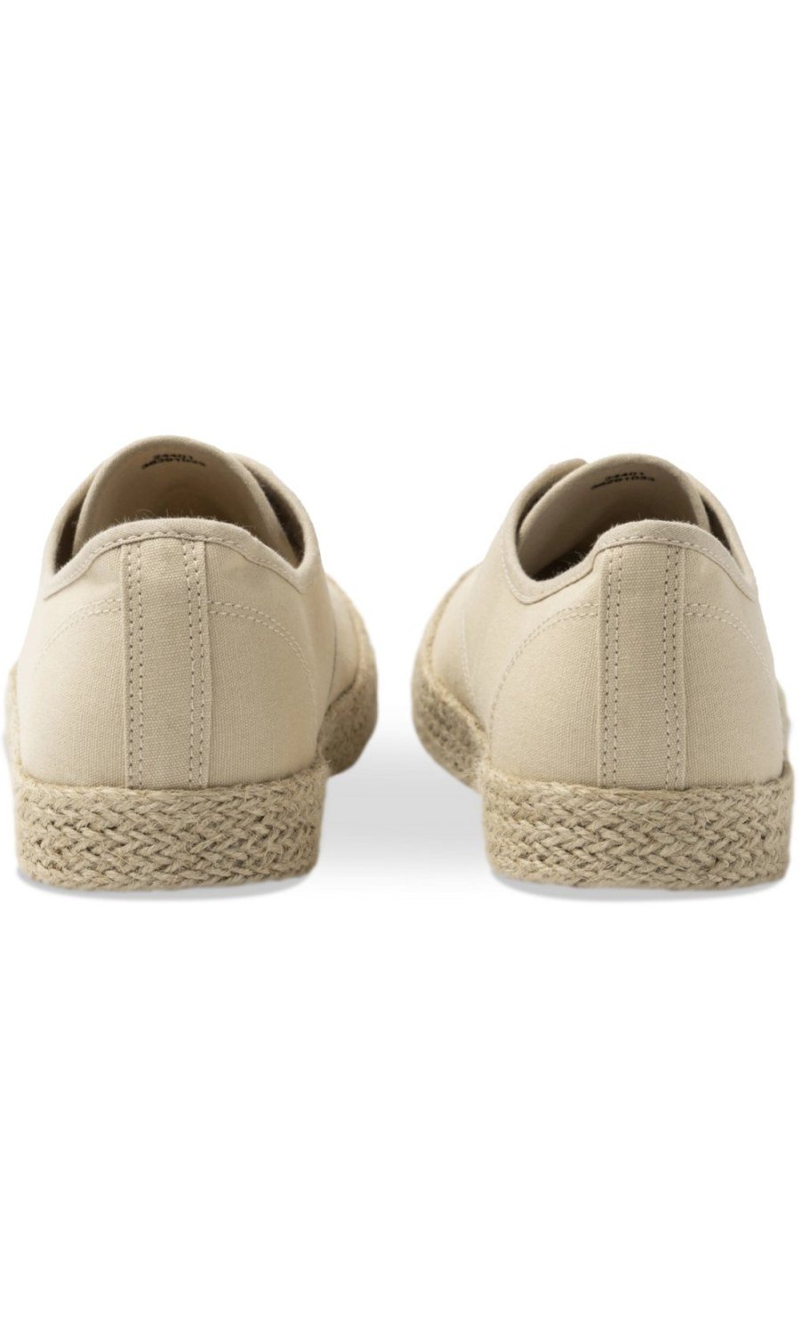 Baskets en toile semelle corde beiges