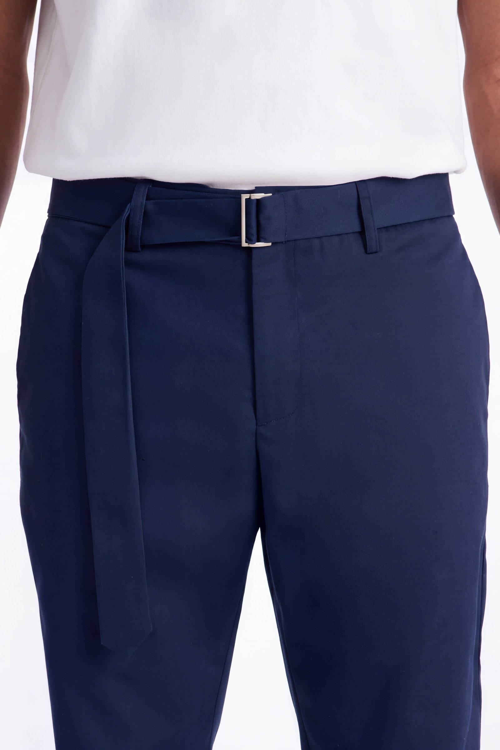 Belted Straight Leg Pant